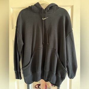 Nike Black Crewneck Sweatshirt with White Swoosh